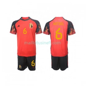 Maillot de Foot Belgique Axel Witsel 6 Domicile Coupe du monde 2022 - Enfant